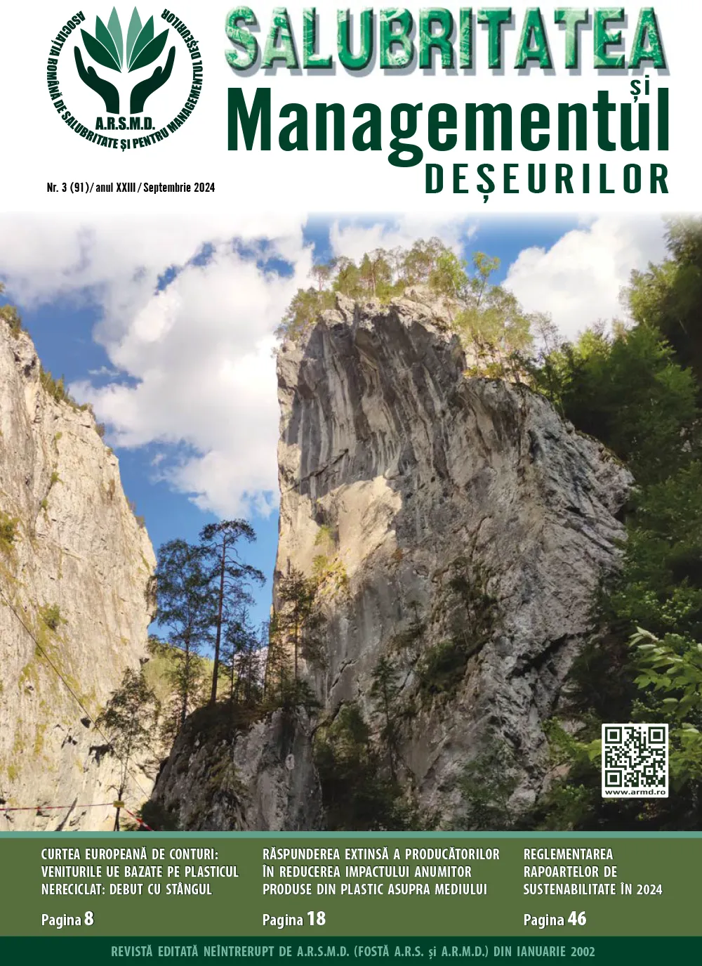 Cover of Salubritatea și Managementul Deșeurilor magazine No. 3 (91) — September 2024