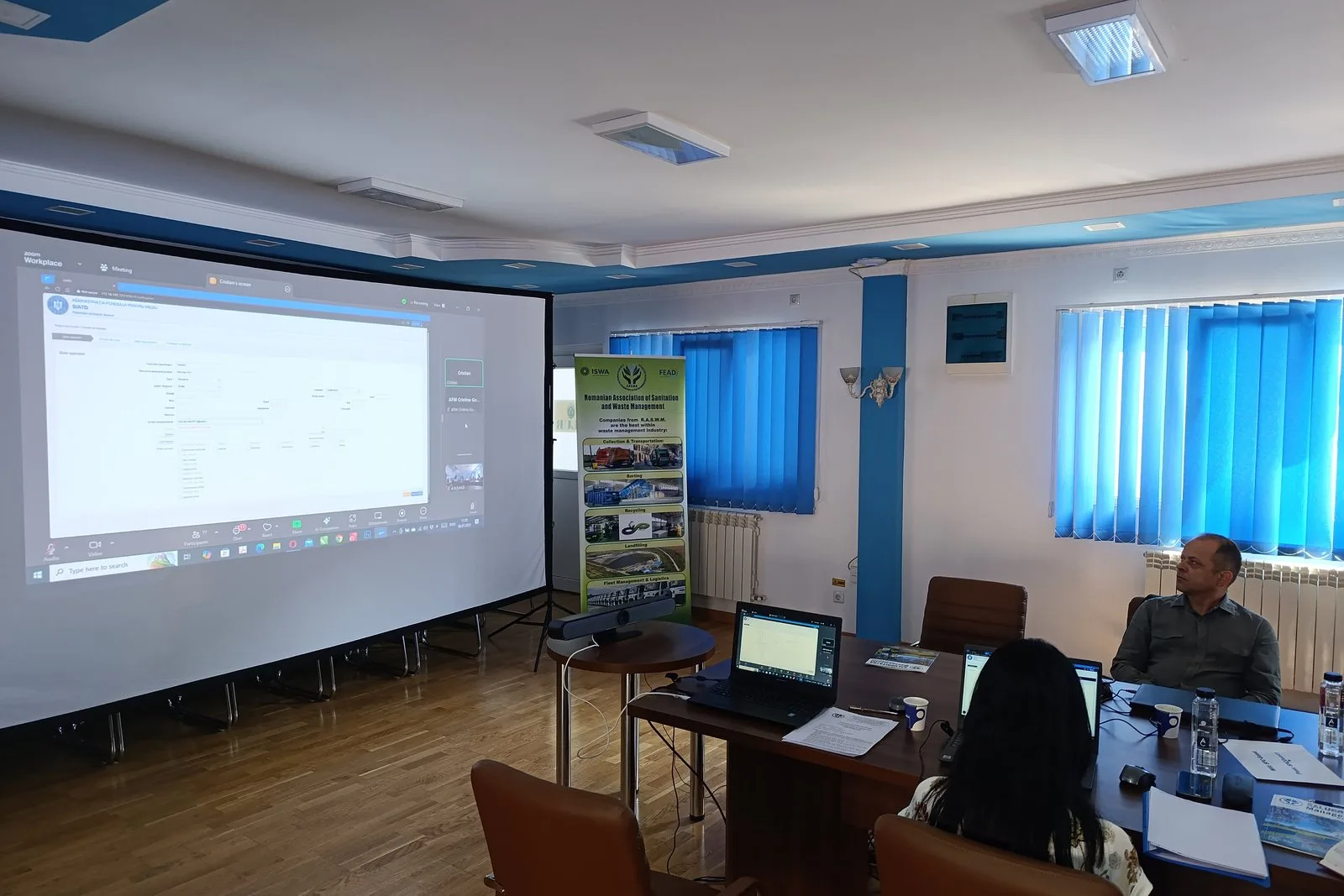 Demonstrație practică a platformei SIATD la sesiunea de instruire din 8 iulie 2025
